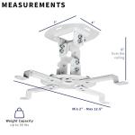 VIVO Universal Adjustable Ceiling Projector Mount