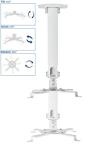 VIVO Adjustable Ceiling Projector Mount, White