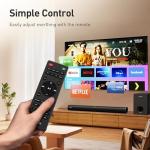 Karaoke Soundbar with Subwoofer and Wireless Mics