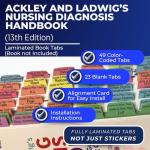 Color-Coded Book Tabs for Nursing Diagnosis Handbook