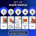 Color-Coded Book Tabs for Nursing Diagnosis Handbook