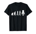 Humorous AI Evolution Robot T-Shirt for Machine Learning