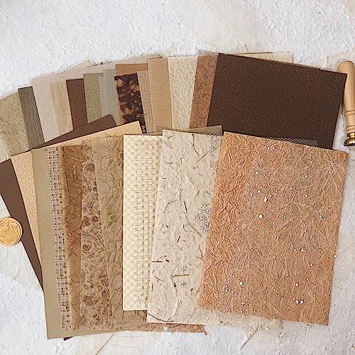30Pcs Textured Scrapbook Paper for DIY Projects
