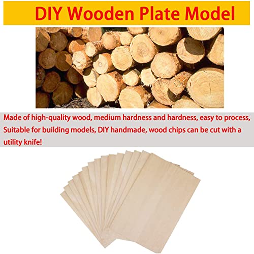 30 Pack Basswood Rectangular Thin Plywood for DIY Crafts