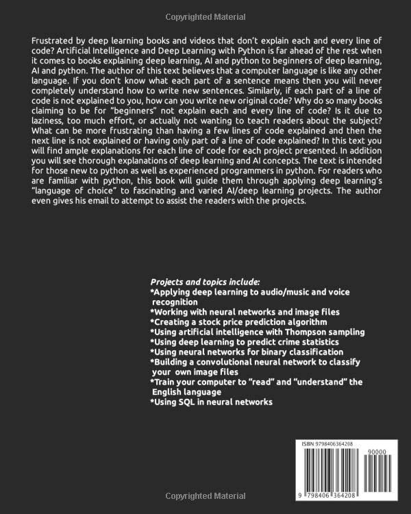 AI and Deep Learning with Python: Code Explained