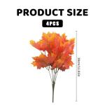 4-Piece Faux Autumn Flowers Decor Set