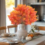 4-Piece Faux Autumn Flowers Decor Set