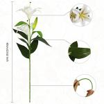 60CM Long Artificial Tiger Lily Flowers - 4PCS