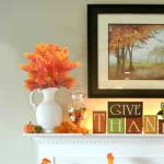 4-Piece Faux Autumn Flowers Decor Set