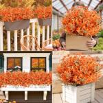 24 Bundles Autumn Lavender & Violet Fake Flowers