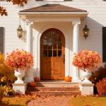 20 PCS Autumn Faux Flowers, UV Resistant Decor