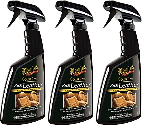 Meguiars G10916 Gold vEzyb Class Rich Leather Cleaner & Conditioner, 15.2 Ounce (3 Pack)
