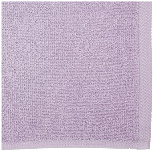 Amazon Basics Fast Drying, Extra Absorbent, Terry Cotton Washcloths - Pack of 24, Lavender, 12 x 12-Inch