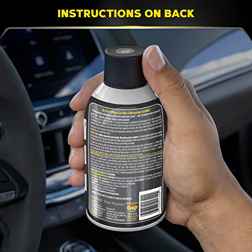 Meguiar's Whole Car Air Refresher, Odor Eliminator Spray Eliminates Strong Vehicle Odors, Black Chrome Scent – 2 Oz Spray Bottle