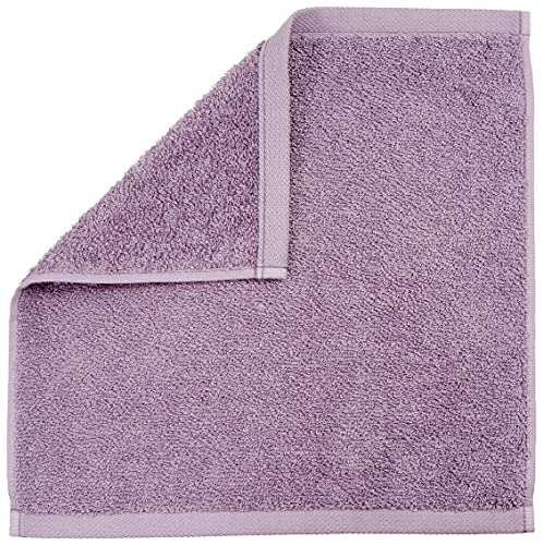Amazon Basics Fast Drying, Extra Absorbent, Terry Cotton Washcloth, Pack of 24, Petal Pink, Lavender, White, 12" x 12"