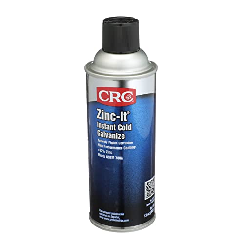 CRC 18412 Zinc-It Instant Cold Gallonvanize Zinc Rich Gallonvanize Coating, 13 Ounce, Gray Viscous Liquid