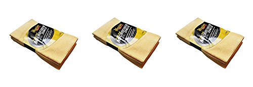 Meguiars Supreme Shine lfaid Microfiber Cloths, 3 Count (3 Pack)