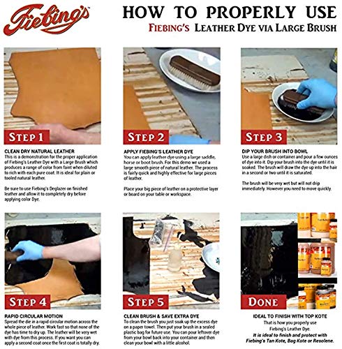 Fiebing's Leather Dye - Alcohol Based Permanent Leather Dye - 4 oz - Oxblood