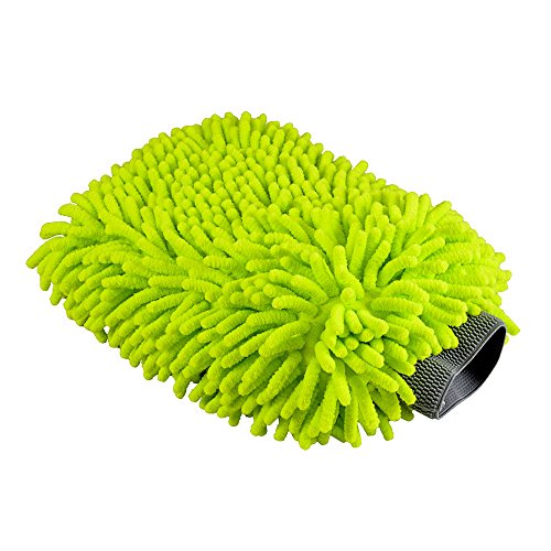 Chemical Guys MIC_493 Chenille Microfiber Premium Scratch-Free Wash Mitt, Lime Green