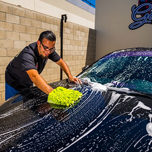 Chemical Guys MIC_493 Chenille Microfiber Premium Scratch-Free Wash Mitt, Lime Green