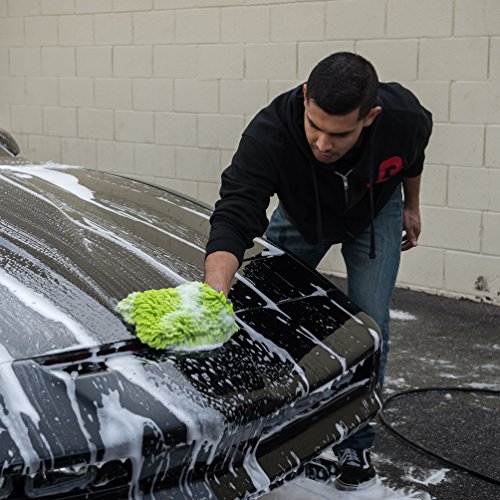 Chemical Guys MIC_493 Chenille Microfiber Premium Scratch-Free Wash Mitt, Lime Green