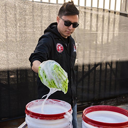 Chemical Guys MIC_493 Chenille Microfiber Premium Scratch-Free Wash Mitt, Lime Green