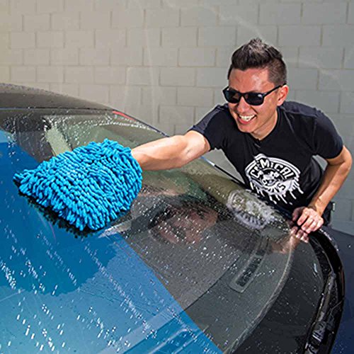 Chemical Guys MIC497 Blue Microfiber Wash Mitt, 1 Pack