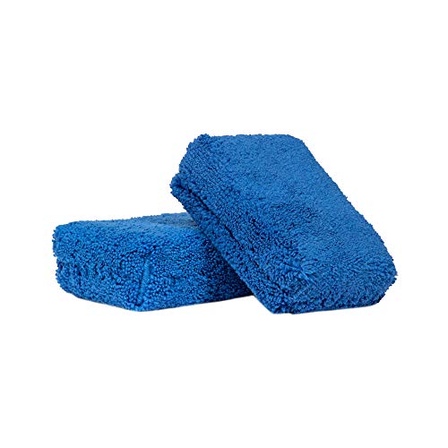 Chemical Guys Monster Fluff Exterior Premium Microfiber Applicator, Blue (Pack of 2) (MIC29602)