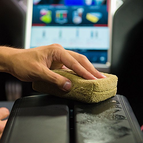 Chemical Guys MIC29402 Workhorse Tan Premium Grade Microfiber Applicator, Leather & Vinyl Seats (Pack of 2)