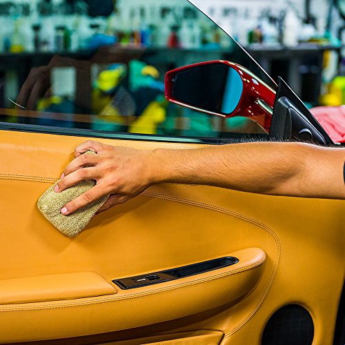 Chemical Guys MIC29402 Workhorse Tan Premium Grade Microfiber Applicator, Leather & Vinyl Seats (Pack of 2)