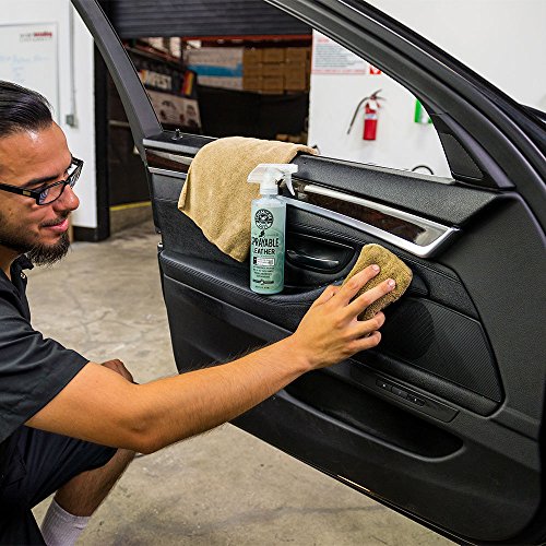 Chemical Guys MIC29402 Workhorse Tan Premium Grade Microfiber Applicator, Leather & Vinyl Seats (Pack of 2)