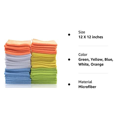 Best Microfiber Cleaning Cloths – Pack of 50 Towels