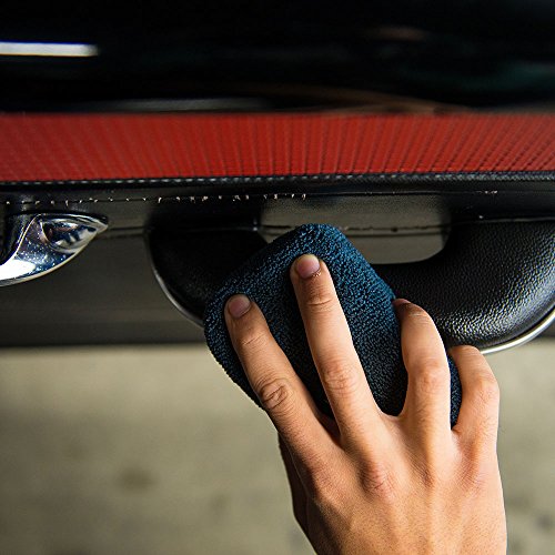 Chemical Guys MIC29302 Workhorse Black Premium Grade Microfiber Applicator, Rubber/Plastic/Vinyl (Pack of 2)