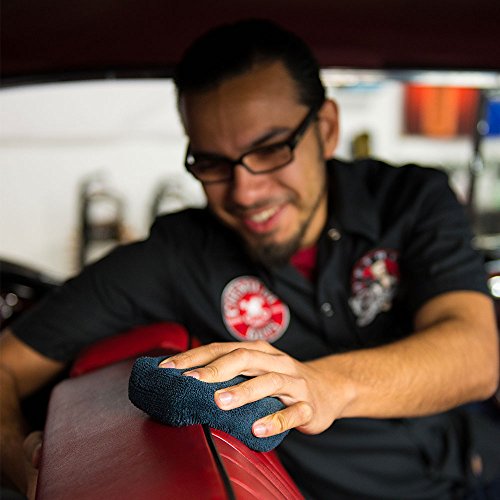 Chemical Guys MIC29302 Workhorse Black Premium Grade Microfiber Applicator, Rubber/Plastic/Vinyl (Pack of 2)