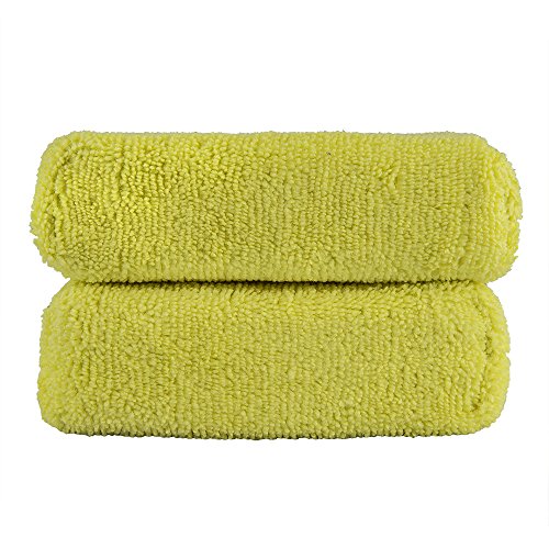 Chemical Guys MIC29902 Workhorse Yellow Premium Grade Microfiber Applicator, Interior(Pack of 2)