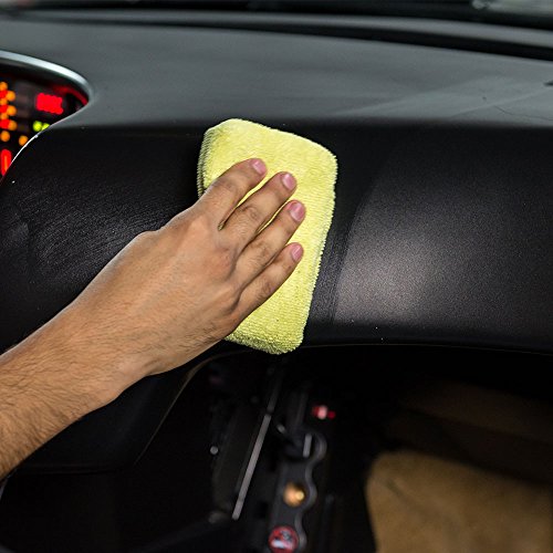 Chemical Guys MIC29902 Workhorse Yellow Premium Grade Microfiber Applicator, Interior(Pack of 2)