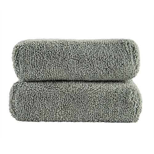 Chemical Guys MIC29502 Workhorse Gray Premium Grade Microfiber Applicator, Metal (Pack of 2)