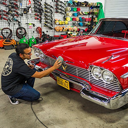 Chemical Guys MIC29502 Workhorse Gray Premium Grade Microfiber Applicator, Metal (Pack of 2)