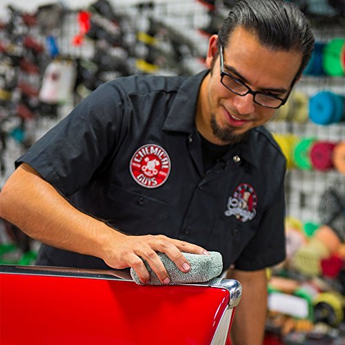 Chemical Guys MIC29502 Workhorse Gray Premium Grade Microfiber Applicator, Metal (Pack of 2)