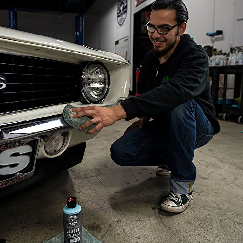 Chemical Guys MIC29502 Workhorse Gray Premium Grade Microfiber Applicator, Metal (Pack of 2)