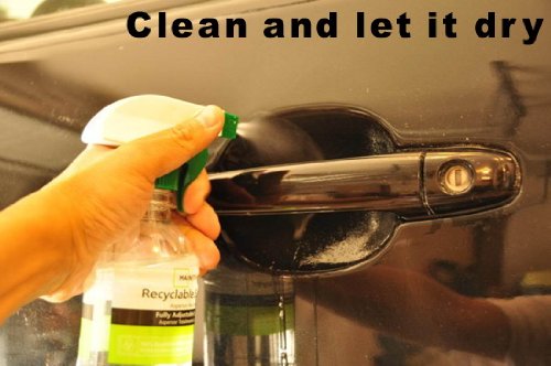 (4) Universal Clear Side Door Handles Paint Scratches Protective Film Vinyl