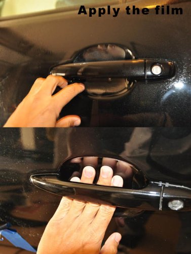 (4) Universal Clear Side Door Handles Paint Scratches Protective Film Vinyl