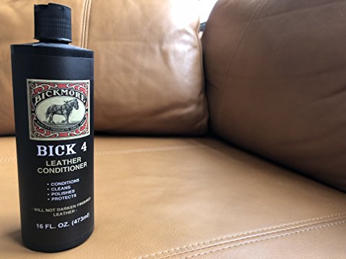 Bick 4 Leather Conditioner and Leather Cleaner 16 oz - Will Not Darken Leather - for Automotive Interiors, Colored and Natural Leather Apparel, Furniture, Jackets, Shoes, Bags & All Other Accessories