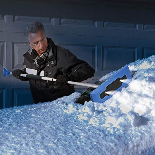Snow Joe Illum-n-Broom 4-in-1 Snow Broom + Ice Scraper (4 Pack)