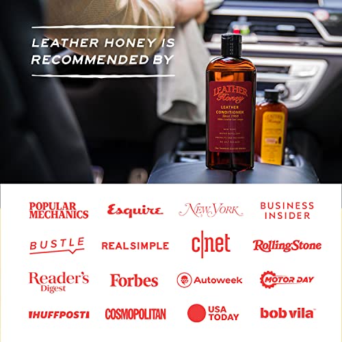 Leather Honey Leather Conditioner, Best Leather Conditioner Since 1968. For Use on Leather Apparel, Furniture, Auto Interiors, Shoes, Bags and Accessories. Non-Toxic and Made in the USA!