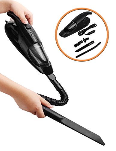 Onshowy Car Vacuum Cleaner, Black12V,80W 3 in 1 Multifunctional Cyclonic Dry Auto Vacuum Cleaner Handheld Vacuum Cleaner Dust Buster Hand Vacuum with 13.2-Foot (4M) Power Cord