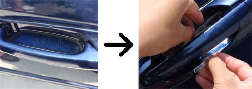 6 by 60 Inches Clear Door Sill Paint Protection Scratch Film Vinyl Sheet