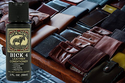 Bick 4 Leather Conditioner and Leather Cleaner 2 oz - Will Not Darken Leather - Safe For All Colors of Leather Apparel, Furniture, Jackets, Shoes, Auto Interiors, Bags & All Other Leather Accessories