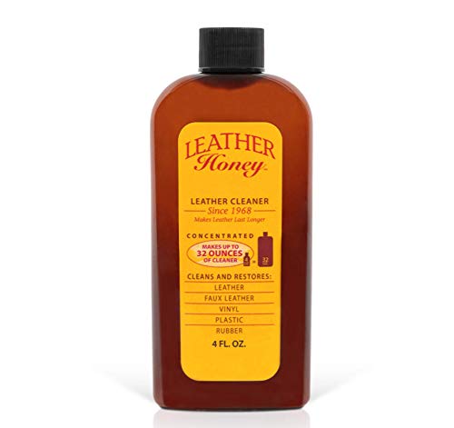 Leather Cleaner by Leather Honey: The Best Leather Cleaner for Vinyl and Leather Apparel, Furniture, Auto Interior, Shoes and Accessories. Concentrated Formula Makes 32
