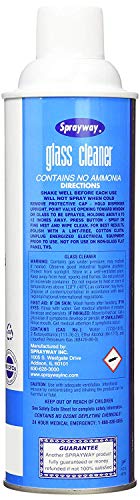 Sprayway Glass Cleaner with Foaming Spray for a Streak-Free Shine for Home and Automotive Use, 19 oz., Pack of 6